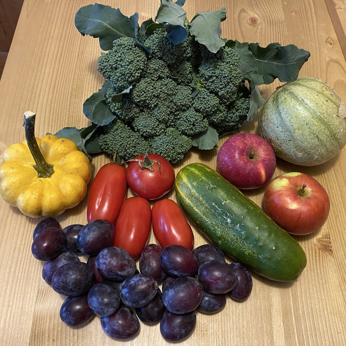 Part of today's harvest 🥒🍅🍈

Question for the tomato experts: 
What varieties do you grow outdoors? 
This year I'm g…