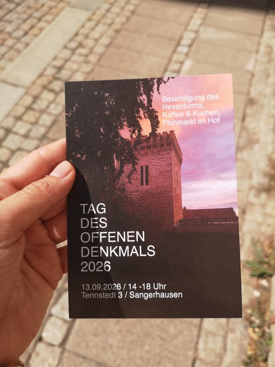 Für alle im Raum Sachsen-Anhalt, Thüringen und Mansfeld Südharz

Bei un findet heute der Tag des offenen Denkmals statt…