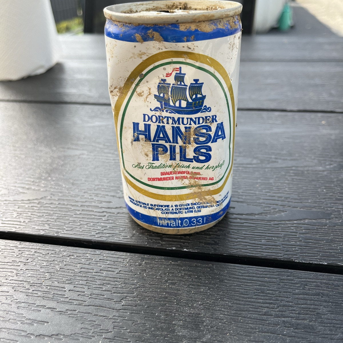 Heute gefunden. Laut Google soll die Dose in den 1980er hergestellt worden sein. Der Slogan "Halte die Natur rein" wurd…