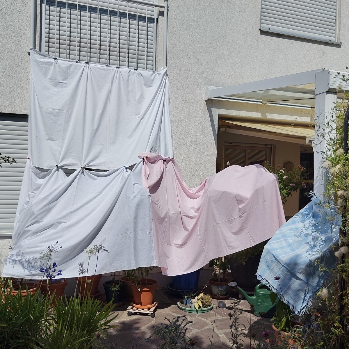 Heute ist wieder Kunst im Garten bei 35 Grad 🥵