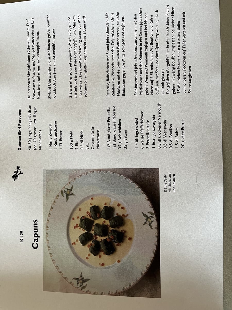 Hier das Rezept von Elfie Casty. Ich weiss 😬, relativ aufwändig. Ist für mich aber eine Hommage an eine der grössten S…