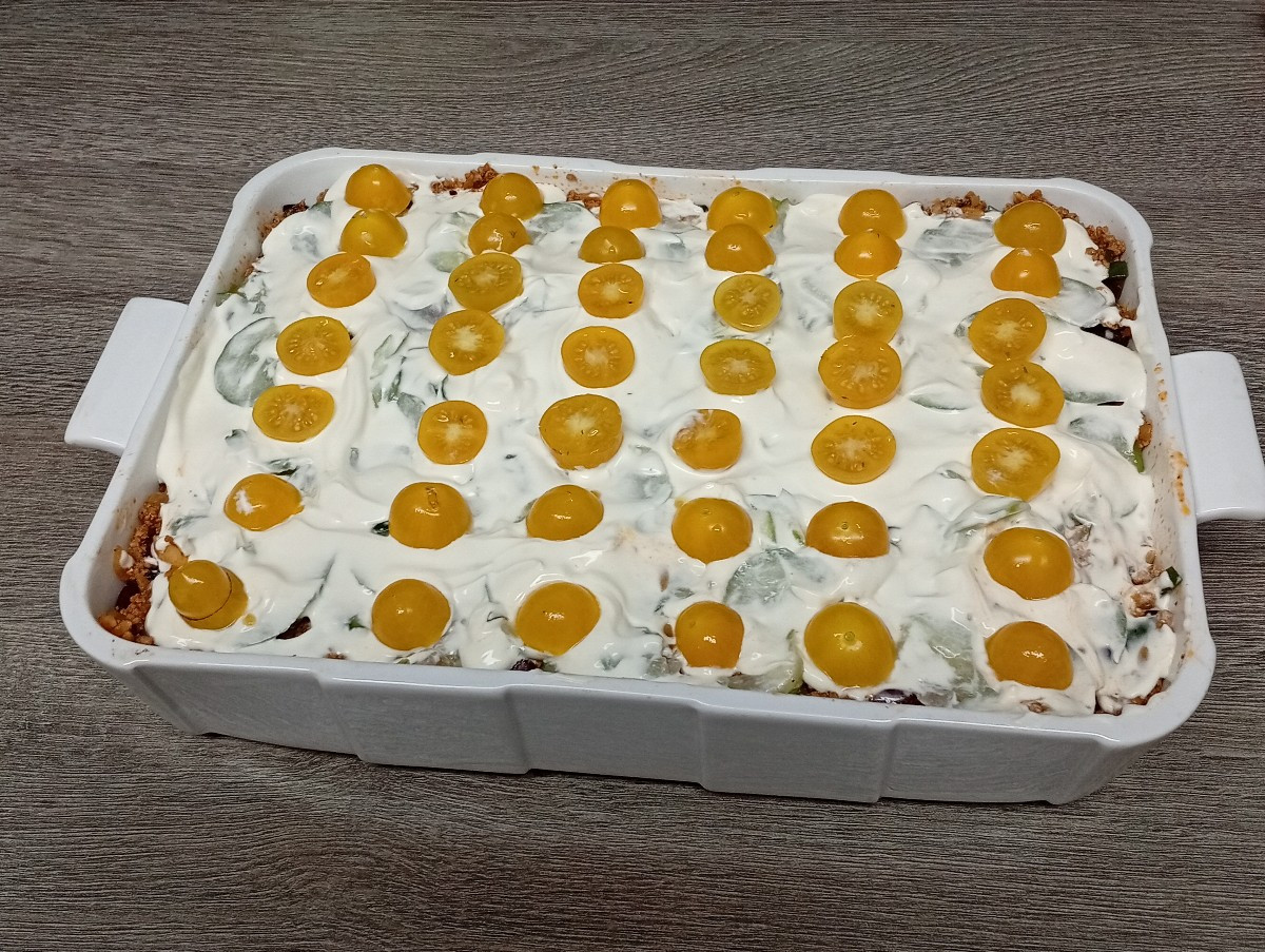 Creme Fraiche und Coctailtomaten