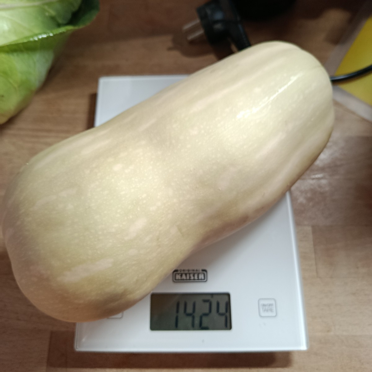 Heute meinen zweiten Spitzkohl geerntet. Diesmal aus dem Freiland. Er ist kompakter, aber dieses Jahr auch fester vom B…