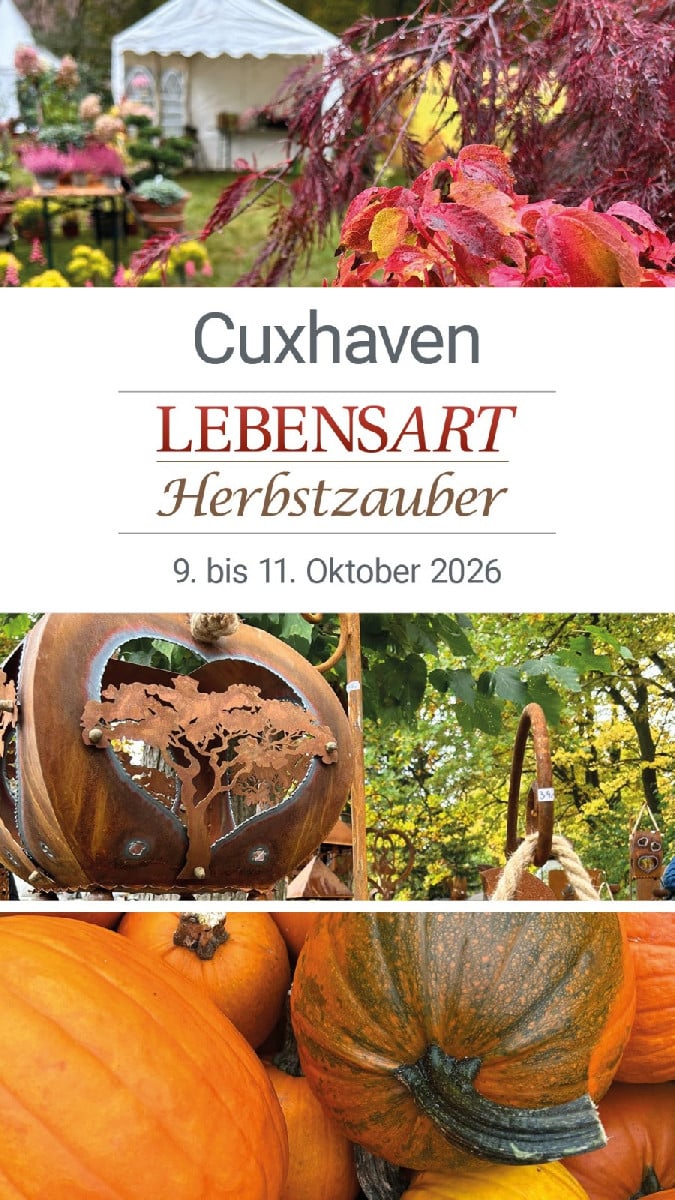Liebe Community,

Ich habe Freikarten für den Lebensart Herbstzauber in Cuxhaven, gültig für den 09.10.2026. Bei Intere…