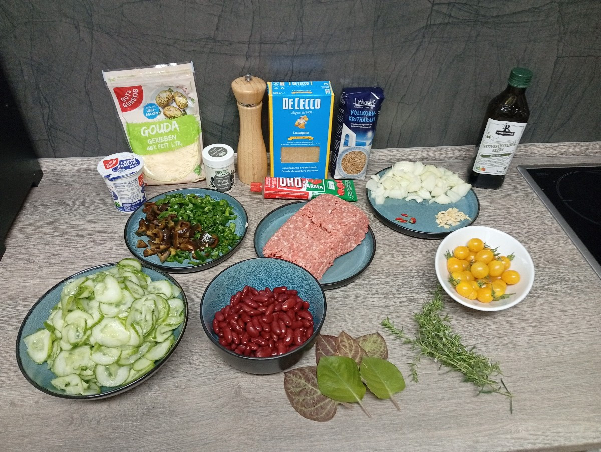Gurkenlasagne ala Alex&Sempi. War ein spontaner Einfall.